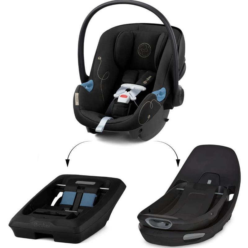 Cybex - Aton G Swivel Infant Car Seat with 180-Degree Rotate, Moon Black Image 2