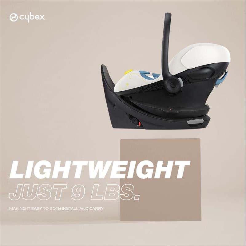 Cybex - Aton G Swivel Infant Car Seat with 180-Degree Rotate, Moon Black Image 7