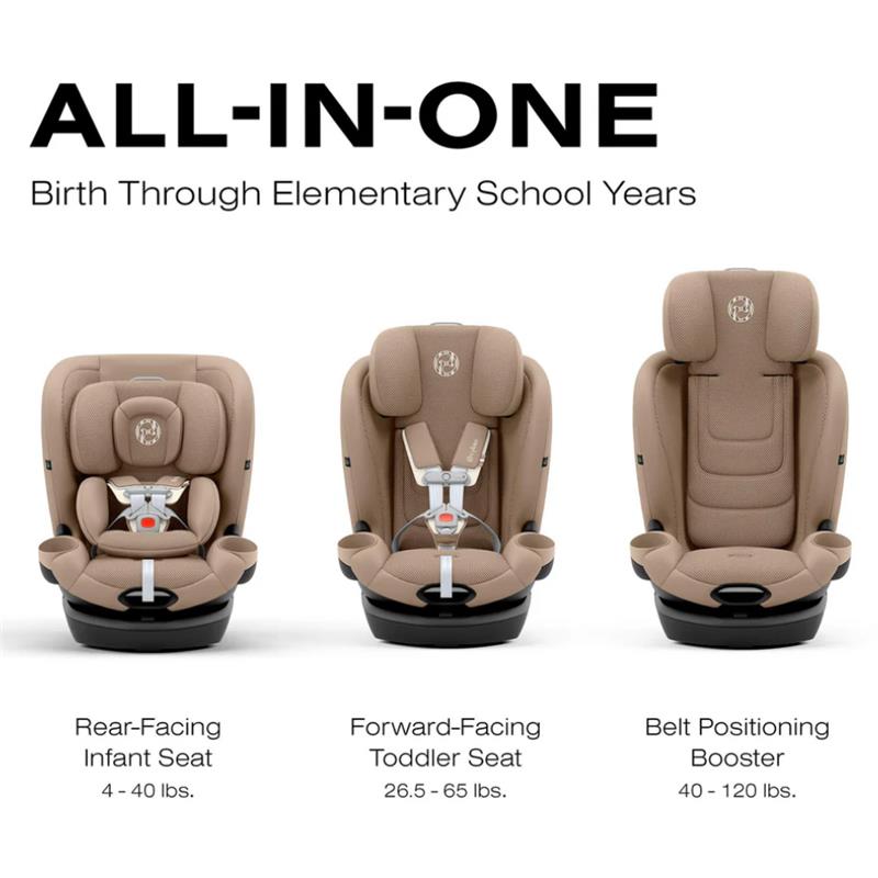 Cybex - Callisto G 360° Rotating All-in-One Convertible Car Seat, Almond Beige Image 2