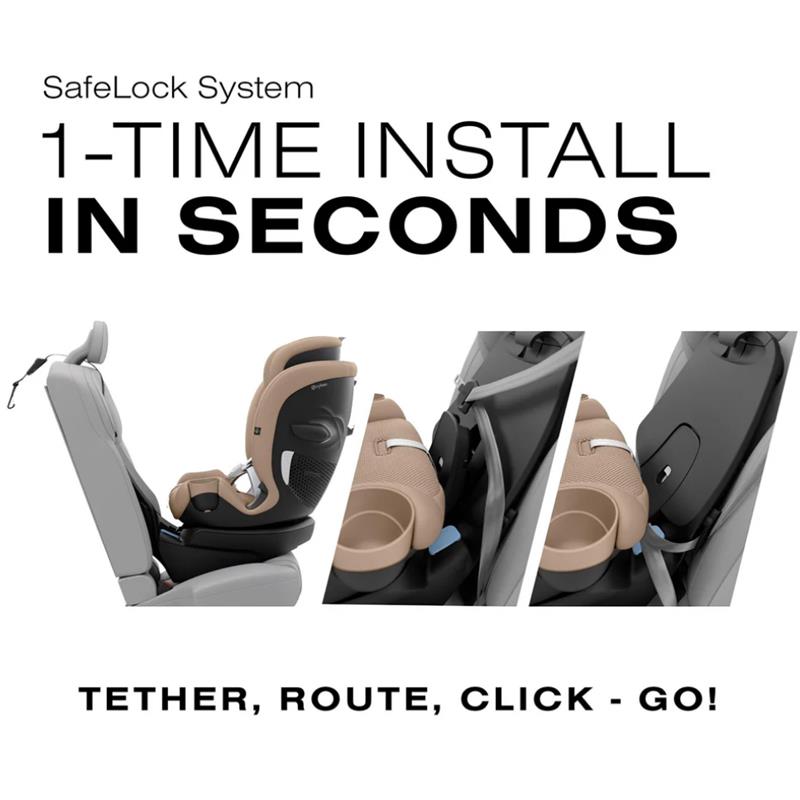 Cybex - Callisto G 360° Rotating All-in-One Convertible Car Seat, Almond Beige Image 6