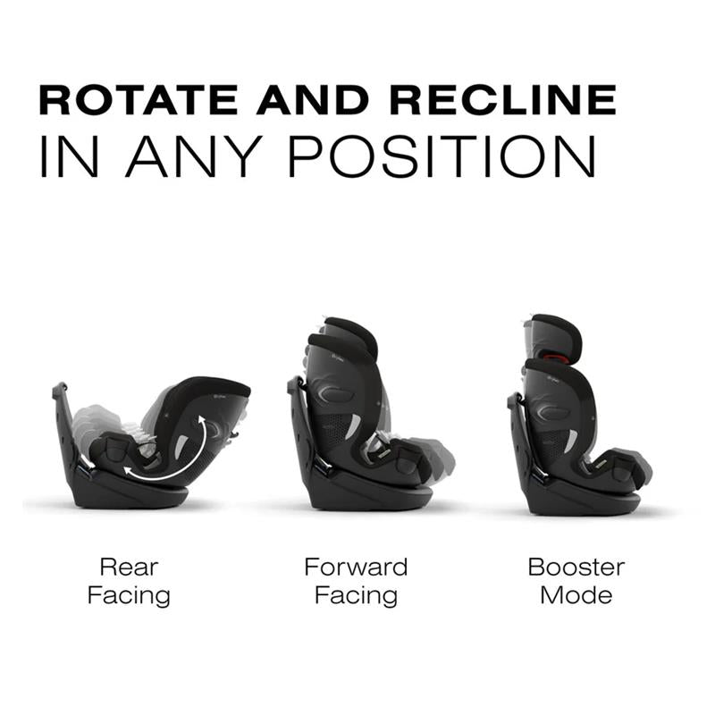 Cybex - Callisto G 360° Rotating All-in-One Convertible Car Seat, Moon Black Image 3