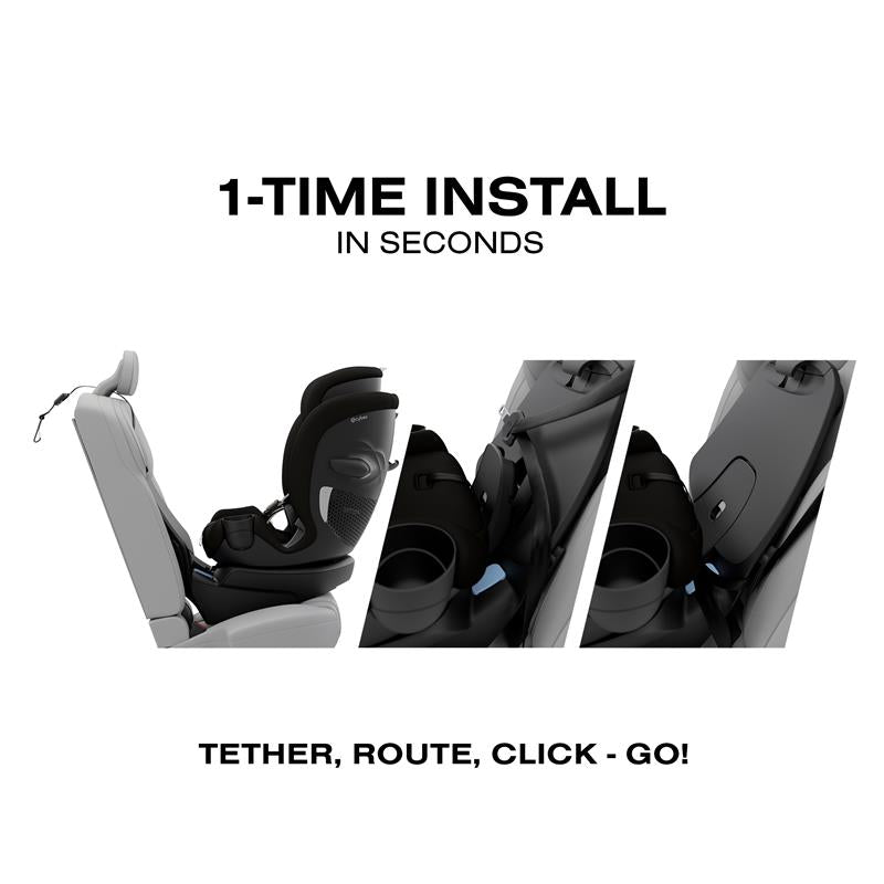 Cybex - Callisto G 360 Select Rotating All-In-One Convertible Car Seat, Black Image 3