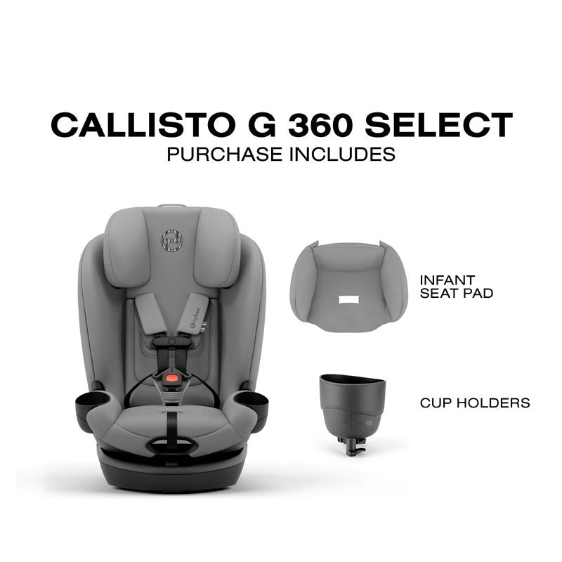 Cybex - Callisto G 360 Select Rotating All-In-One Convertible Car Seat, Grey Image 7