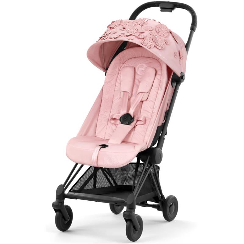 Cybex - Coya Compact Lightweight Stroller, Simply Flowers Pale Blush Image 1