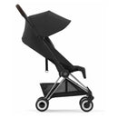 Cybex - Coya Compact Stroller, Chrome/Dark Brown/Sepia Black Image 3