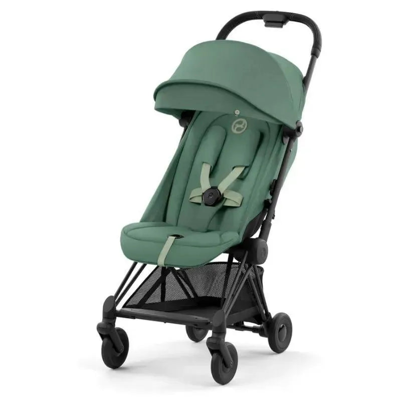 Cybex - Coya Compact Stroller, Matte Black/Leaf Green Image 1