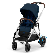 Cybex - Egazelle S Single-to-Double Stroller, Silver Frame/Ocean Blue Image 1