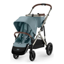 Cybex - Gazelle S 2 Single-to-Double Stroller, Taupe Frame/Sky Blue Image 1