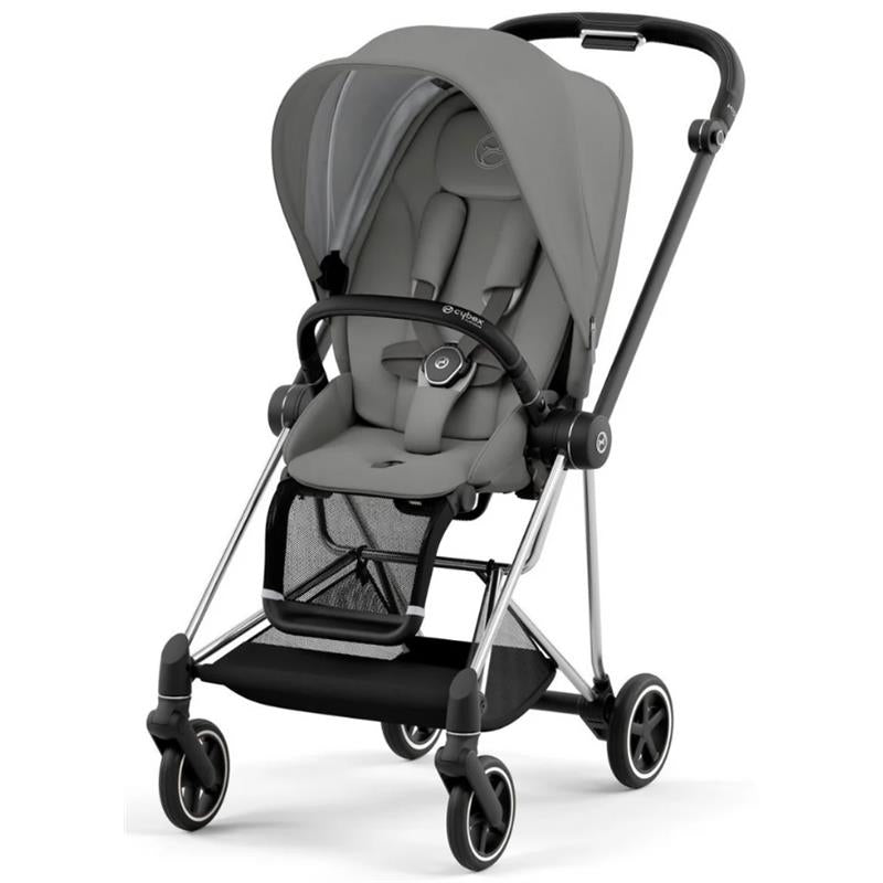 Cybex - Mios 3 Complete Stroller Chrome/Black, Soho Grey Image 1