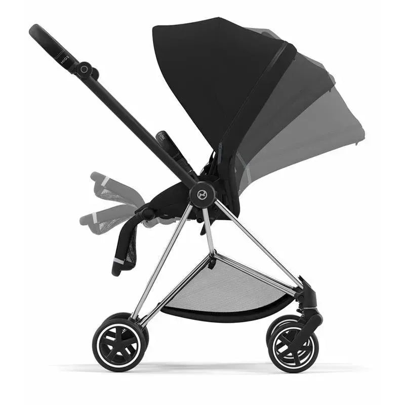 Cybex - Mios 3 Stroller, Chrome/Black + Deep Black Seat Pack Image 3