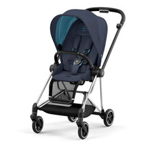 Cybex - Mios3 Stroller, Chrome/Black + Nautical Blue Seat Pack Image 1