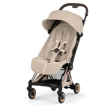 Cybex Platinum Coya Stroller Style Collection, Rose Gold Frame/Cozy Beige Lux Seat Image 1