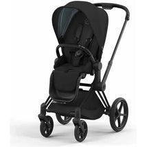 Cybex - Priam4 Stroller Chrome/Black Frame/Deep Black Seat Pack Image 1