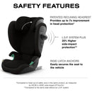 Cybex - Solution G2 Folding Travel High-Back Booster, Moon Black Image 4