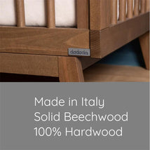 Dadada - Baby Soho 3-in-1 Convertible Wooden Crib to Toddler Bed, Walnut Image 2
