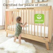 Dadada - Baby Soho 3-in-1 Convertible Wooden Crib to Toddler Bed, Natural Image 2
