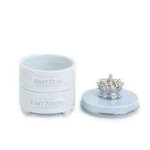 Demdaco Baby First Tooth & Curl Keepsake Box, Blue Image 2