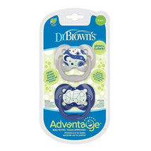Dr. Brown’s Advantage Glow-in-the-Dark Pacifiers, 2 Count BLUE, 0-6 months Image 1