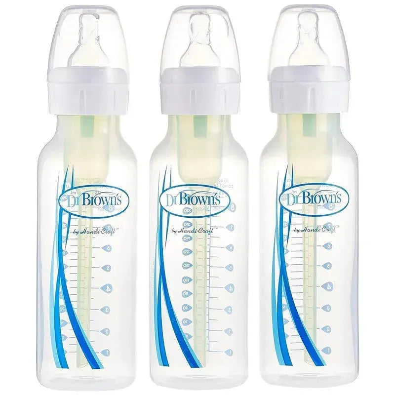 Dr. Brown's - 8 Oz Narrow Anti-Colic Options+ Baby Bottle, 3Pk Image 1