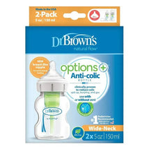 Dr. Brown's - Options+ Wide-Neck Baby Bottle, 5Oz, 2Pk Image 2