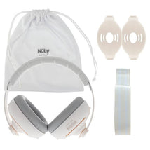 Dr Talbot's - 2-In-1 Baby Earnuffs Includes 1 Hard Headband, 1 Elastic Headband & 2 Earmuffs, White Image 1