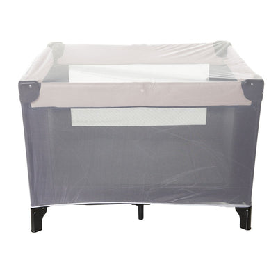 Dreambaby Play Yard Insect Netting covers a play yard, designed to protect against insects while maintaining visibility.