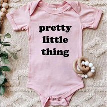 Eden & Eve - Baby Girl Pretty Little Thing Baby Onesie, Pink Image 1