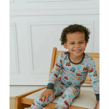 Ellie Sue - Baby Cars Bamboo Pajama Set Image 1