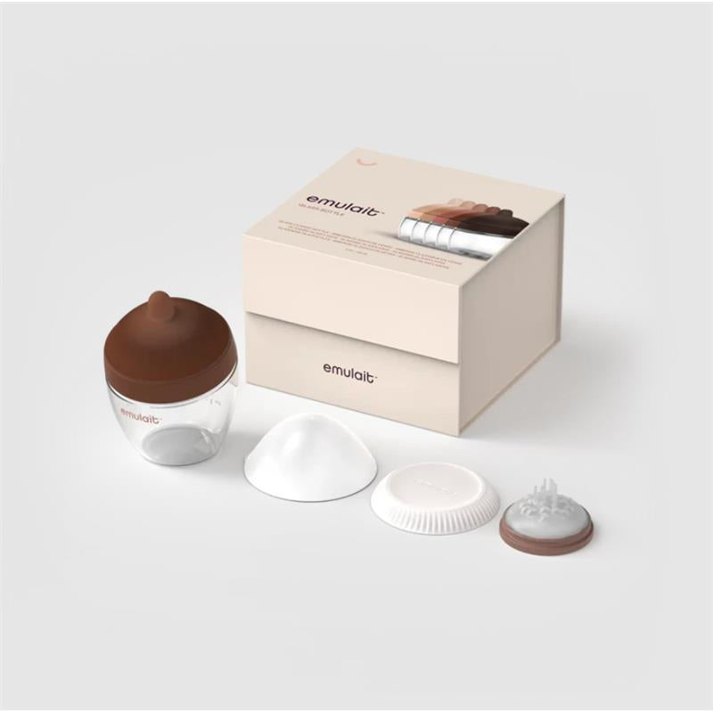 Emulait - Glass Classic Bottle Nipple Color Deep, Nipple Shape 2 Image 2