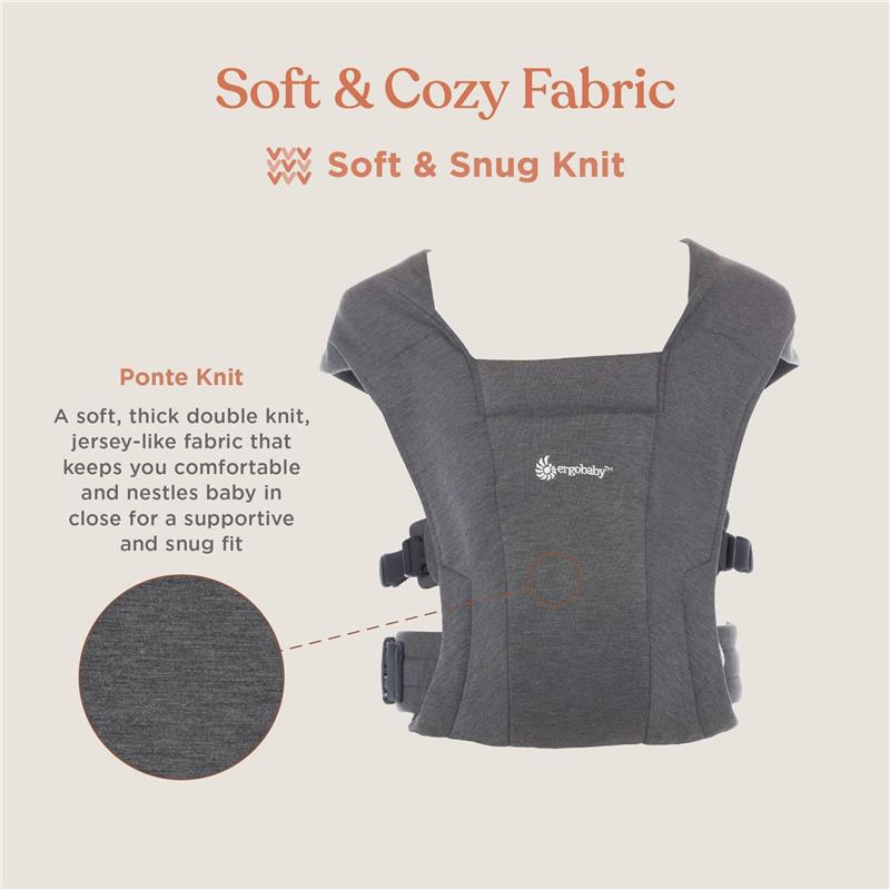 Ergobaby - Embrace Cozy Newborn Baby Wrap Carrier, Canyon Clay Image 3