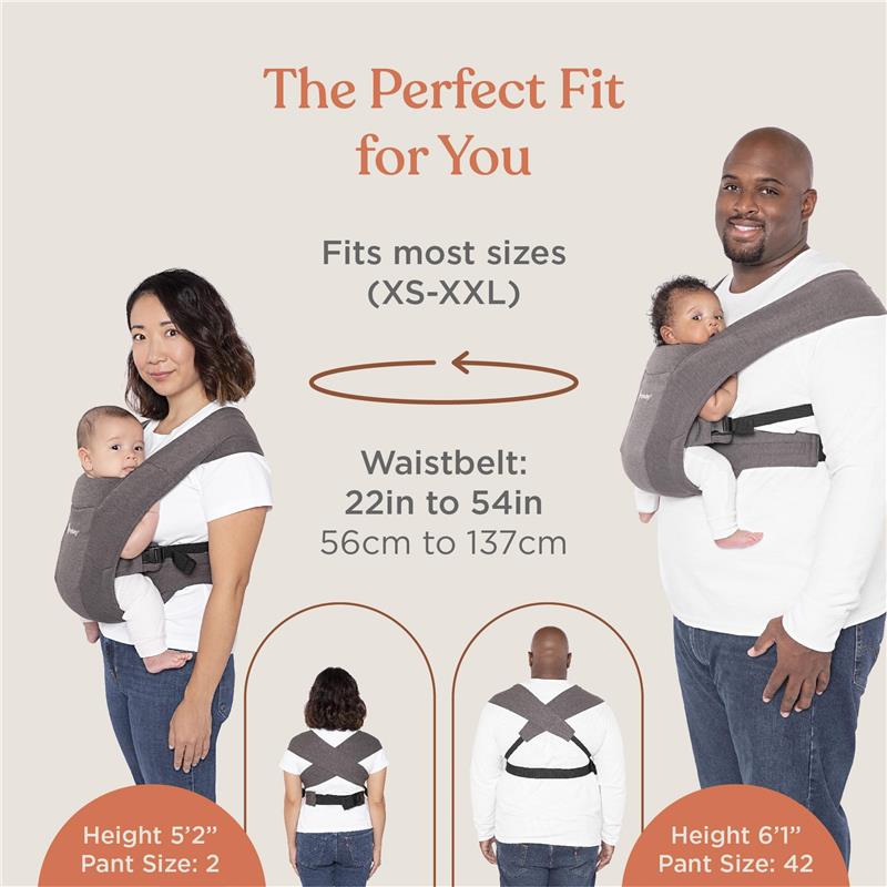 Ergobaby - Embrace Cozy Newborn Baby Wrap Carrier, Canyon Clay Image 7