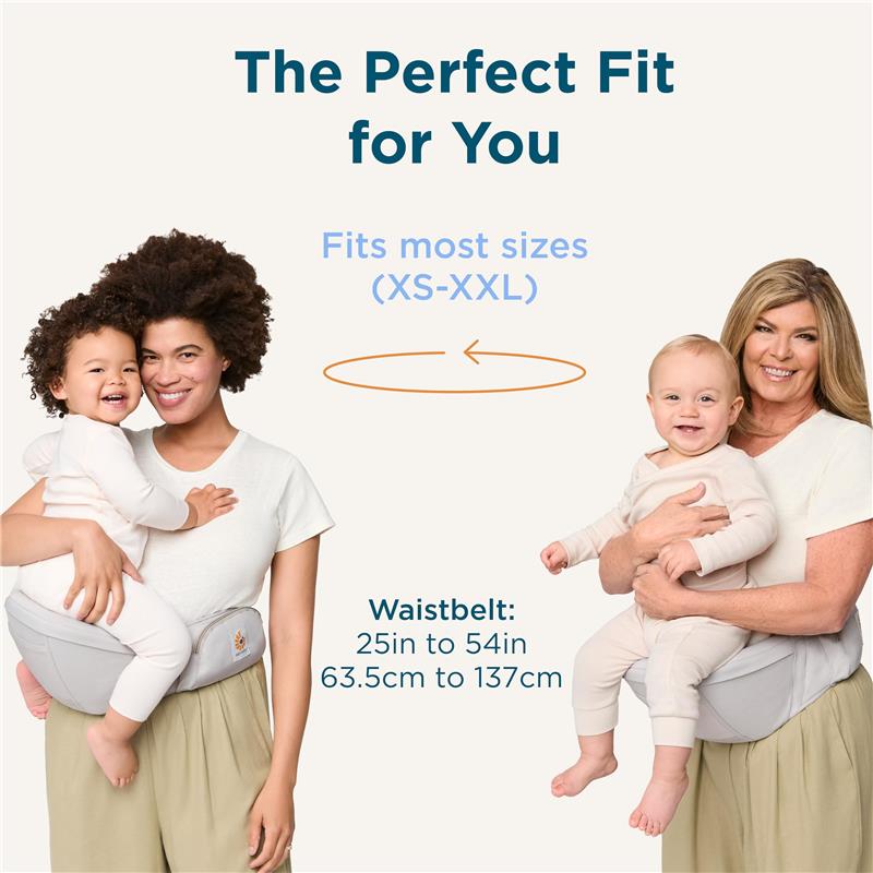 Ergobaby - Ergonomic Baby Carrier Hip Seat with Storage, Onyx Black Image 8