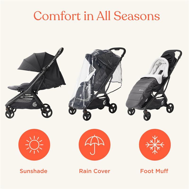 Ergobaby - Metro 3 All in One Compact Baby Stroller, Lightweight Travel Stroller, Onyx Black Image 6