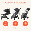Ergobaby - Metro 3 All in One Compact Baby Stroller, Lightweight Travel Stroller, Onyx Black Image 6
