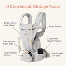 Ergobaby - Omni Deluxe All Carry Positions Breathable Cotton Baby Carrier with Enhanced Lumbar Support, Camel Image 4