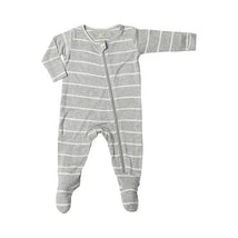 Everly Grey - Baby Neutral Footie, Heather Grey Image 1