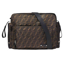 Fendi Baby - Baby FF Logo Changing Bag in Brown Image 1