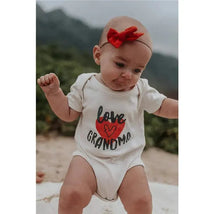 Finn + Emma Graphic Bodysuit Love Grandma, Beige Image 4