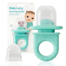 Fridababy - Push Pop Feeder, Baby Fruit Feeder, 3 Count, Teal Image 1