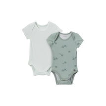 Gerber 2Pk Baby Boys Teal Snails Bodysuits Image 1