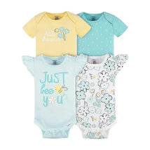 Gerber - 4Pk Baby Girl Short Sleeve Onesies Image 1