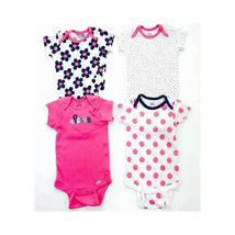 Gerber Onesies Bodysuits, Flowers, 4-Pack Image 1