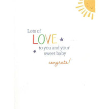 Gina B Designs - Welcome to the World Little One New Baby Greeting Card Image 2