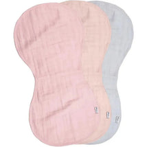 Green Sprouts - 3Pk Organic Cotton Muslin Burp Cloths, Rose Image 1