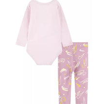 Haddad - Nike Baby Girl Bodysuit & Legging Set, Light Pink Image 2