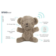 Happiest Baby - Snoobear White Noise Machine Plush Baby Sleep Soother Image 1