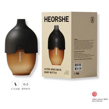 Heorshe - Uitra Wide Neck Baby Bottle - 5Oz/160Ml, Black Image 1