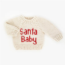 Huggalugs Santa Baby Crew Neck Sweater - Natural Image 1