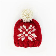 Huggalugs - Snowflake Red Beanie Hat For Baby & Kids Image 2