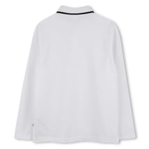 Hugo Boss Baby - Boy Long Sleeve Solid Color Polo, White Image 2